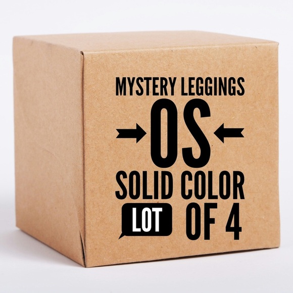 NWT Lularoe OS one size 2-10 Women Leggings Mystery 4 pack lot solid color NEW - Picture 1 of 1